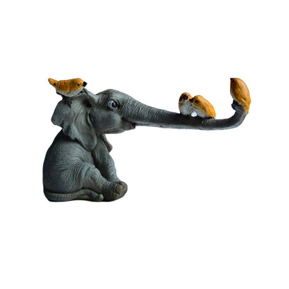 Funny Creative Spoof Paper Frame Resin Decorative Statue