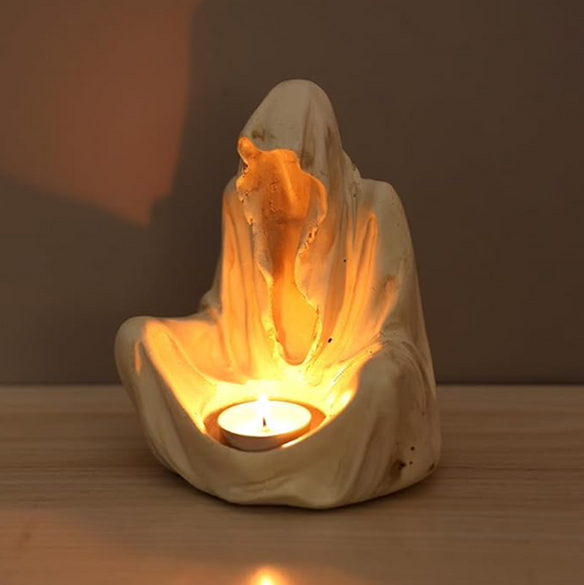 MystiGlow™ – Halloween Magician Cape & Candle Holder