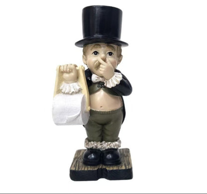 Funny Creative Spoof Paper Frame Resin Decorative Statue